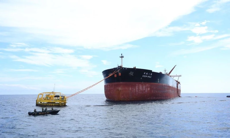 Ecuador exportó por primera vez crudo Oriente a través del Terminal Marítimo de OCP / Foto cortesía EP Petroecuador)