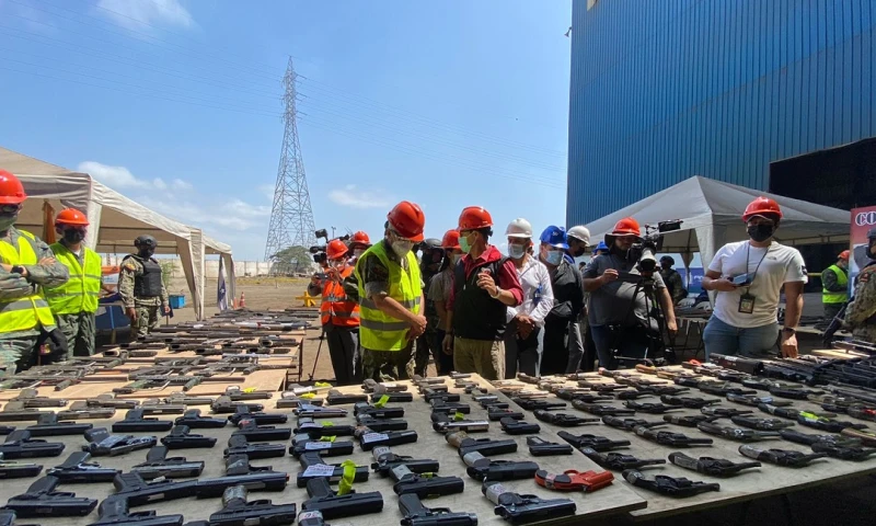 Las Fuerzas Armadas destruyeron 4.254 armas de fuego / Foto: cortesía de las Fuerzas Armadas