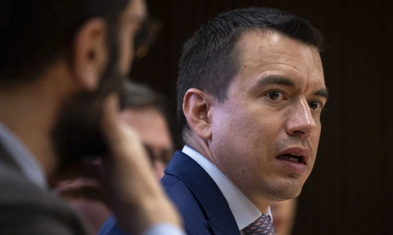 Daniel Noboa, elevó a inicios de enero la lucha contra el crimen organizado a la categoría de "conflicto armado interno" / Foto: EFE