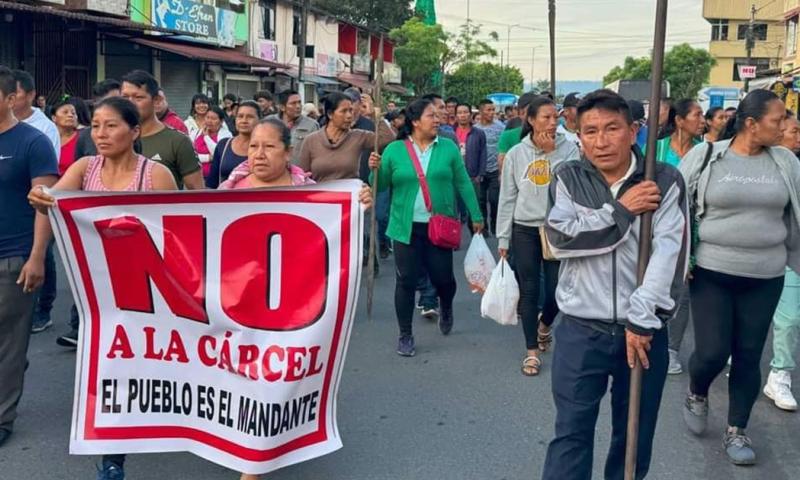 La Conaie, en un comunicado, expresó su respaldo a la comunidad de Archidona / Foto: cortesía Conaie 