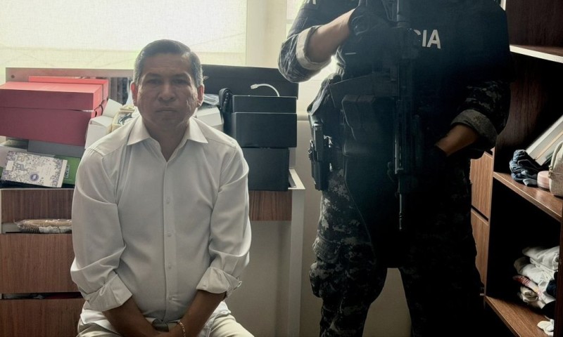 La detención se realizó en la vivienda del alcalde, ubicada en el sector de la ciudadela Las Crucitas / Foto: cortesía John Reimberg