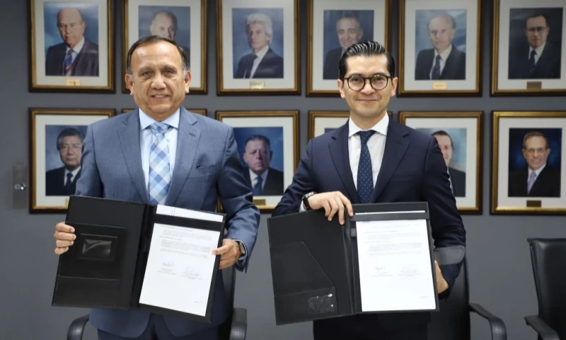 El acuerdo fue suscrito por los presidentes de Adex, César Tello, y de Fedexpor, Xavier Rosero / Foto: cortesía ADEX