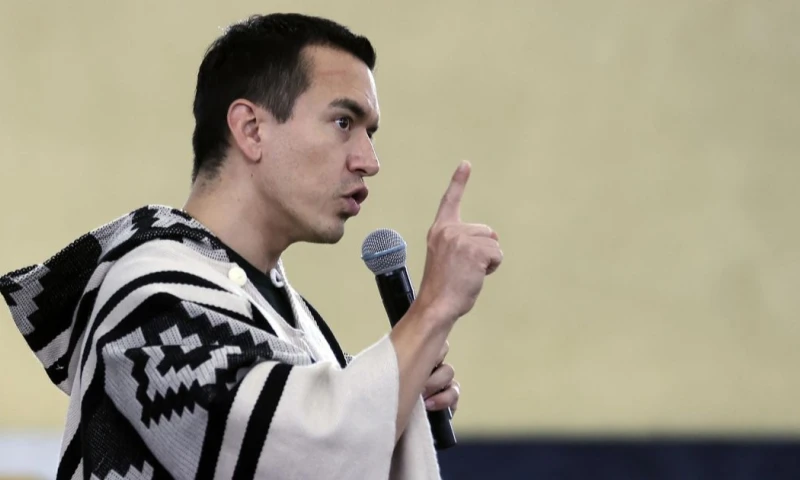 Noboa afronta este lunes el día 29 de protestas focalizadas convocadas por la Conaie / Foto: EFE