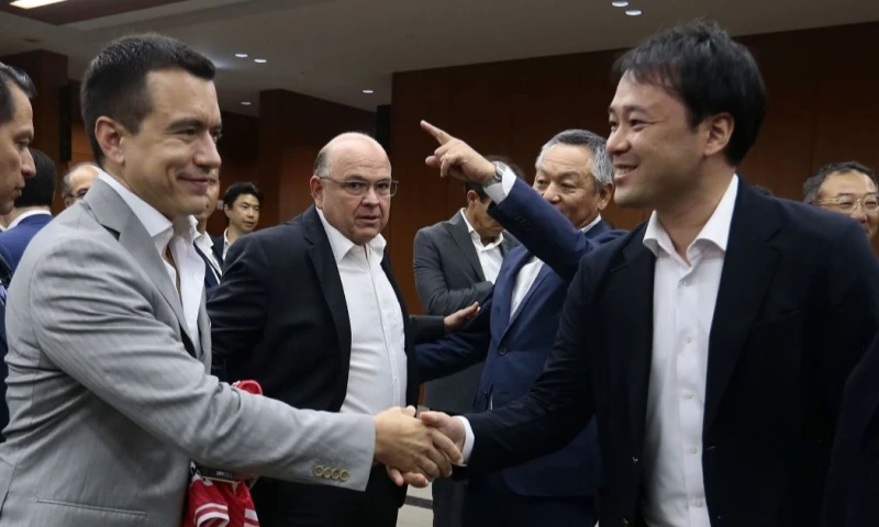 El presidente Daniel Noboa inició su visita a Japón / Foto: cortesía Presidencia