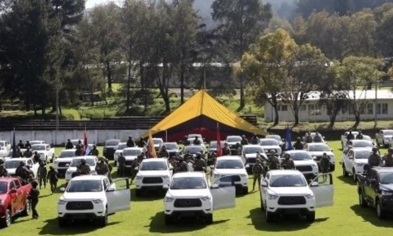 Las 70 camionetas son marca Great Wall / Foto: cortesía Presidencia