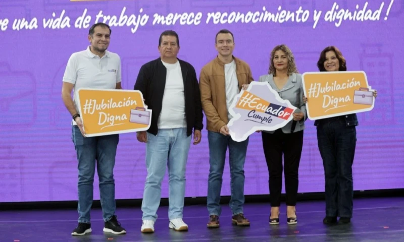 El desembolso fue oficializado este viernes 5 de junio durante un acto encabezado por el presidente Daniel Noboa en Quito / Foto: cortesía Presidencia