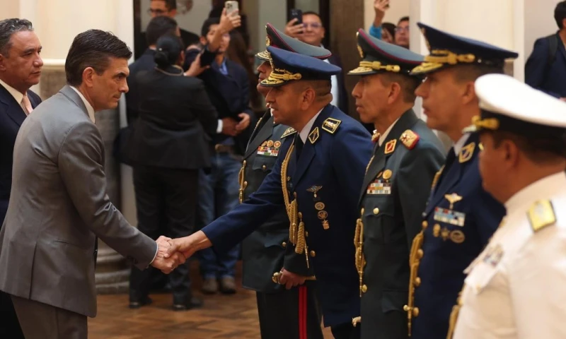 En el acto se realizó en la sede de Gobierno en La Paz / Foto: EFE