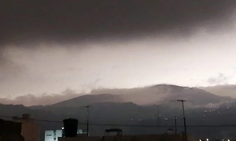 El Sangay oscurece varias ciudades / Foto: Cortesía del Servicio Nacional de Gestión de Riesgos y Emergencias del Ecuador (SNGRE)