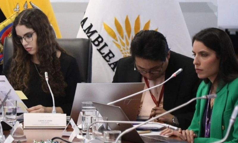 La viceministra de Ambiente, Daniela Limongi, compareció a la Comisión de Biodiversidad / Foto: cortesía Asamblea Nacional