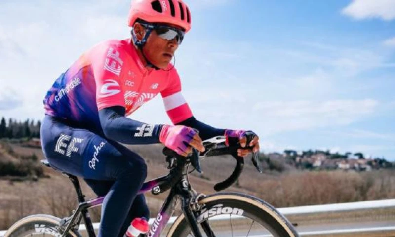 El ciclista Jonathan Caicedo participó este año en el Tour Colombia, con el equipo estadounidense EF.