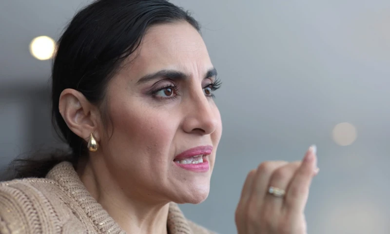 Abad reivindica su derecho a asumir las funciones presidenciales durante la campaña electoral en la que el mandatario busca su reelección; sin embargo, el Gobierno de Noboa se opone a ello./ Foto: cortesía