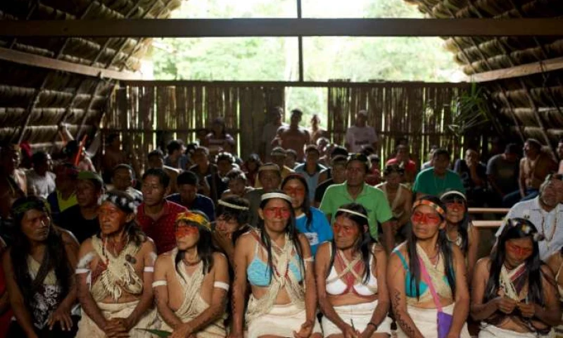 El sábado en Nemompare, más de 90 ‘waos’ se reunieron para emitir una resolución en conjunto. Foto: La Hora