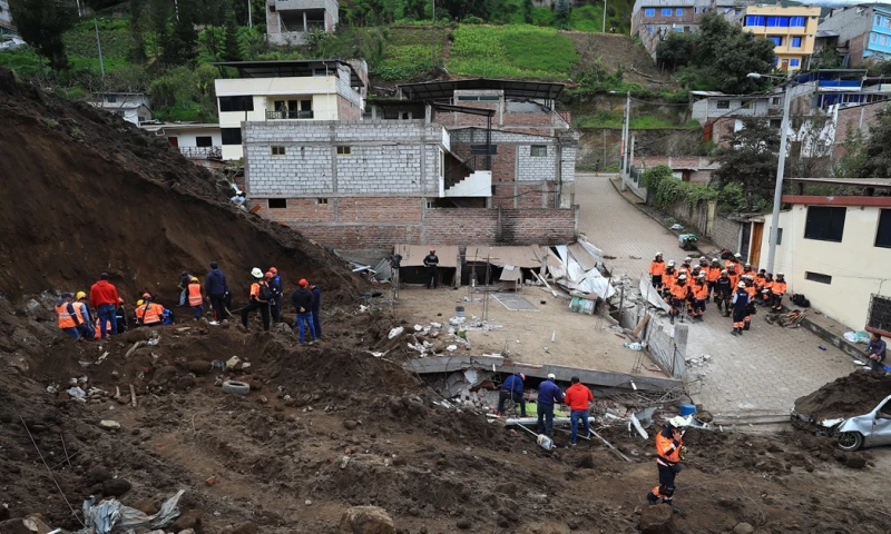 Alausí fue afectada por un gran alud que en marzo pasado asoló esa ciudad   / Foto: EFE