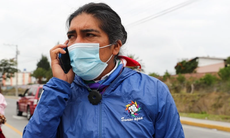 Yaku Pérez: "Nos robaron las elecciones" / Foto: EFE