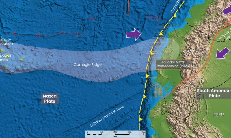 El análisis, desarrollado por la firma Searcher, se centra en cuencas costa afuera como el Golfo de Guayaquil / Foto: cortesía Goexpro