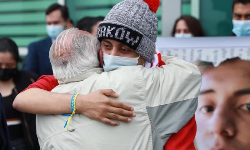 Diego Moncayo logró escapar de la invasión rusa a Ucrania / Foto: cortesía ministerio Cancillería