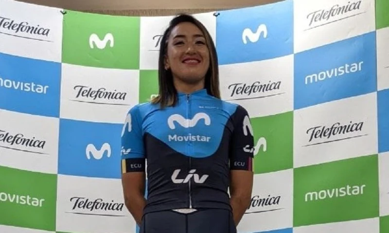 Movistar Team de Ecuador incluye por primera vez a una mujer en sus filas / Foto: EFE