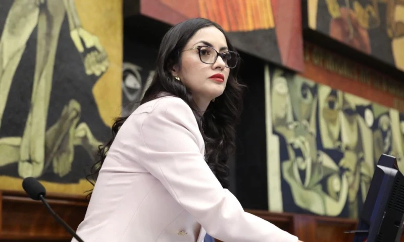 Viviana Veloz, de la Revolución Ciudadana, es la actual presidenta de la Asamblea Nacional / Foto: cortesía Asamblea Nacional