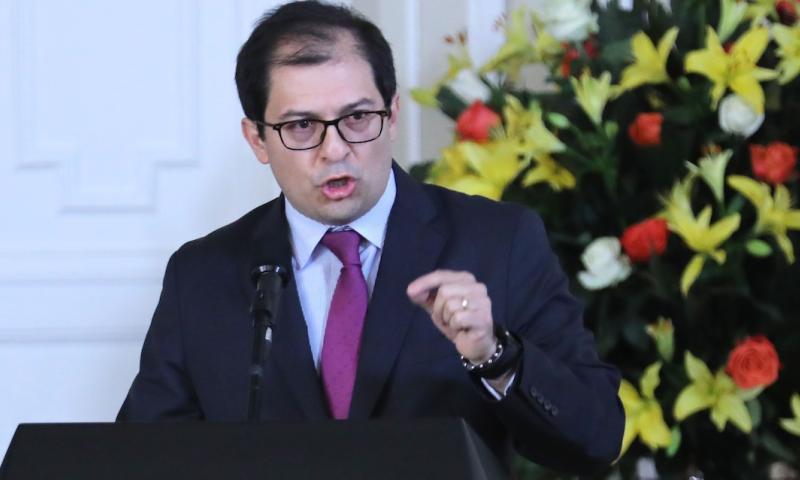 Fiscal General de Colombia entrega a Ecuador información sobre el líder abatido del ELN / Foto: EFE