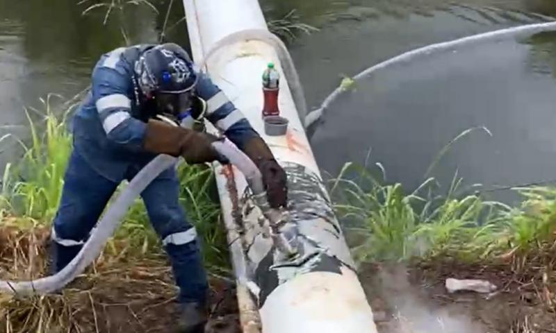 643.556,51 barriles de hidrocarburos se han perdido por hurto/ Foto: cortesía Petroecuador