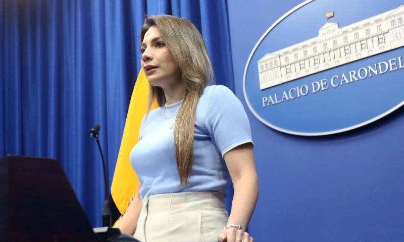 Carolina Jaramillo, vocera de la Presidencia, brindó hoy la rueda de prensa / Foto: cortesía Presidencia