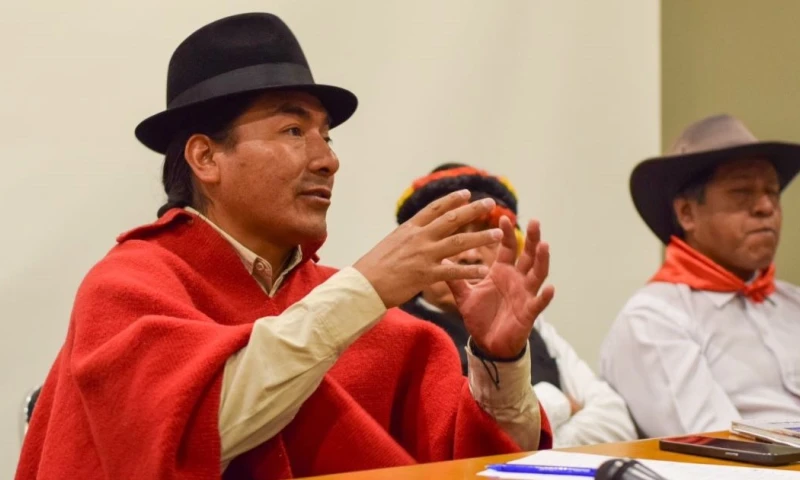 Iza recordó que durante la administración Rafael Correa hubo actos violentos hacia los indígenas / Foto: cortesía Leonidas Iza