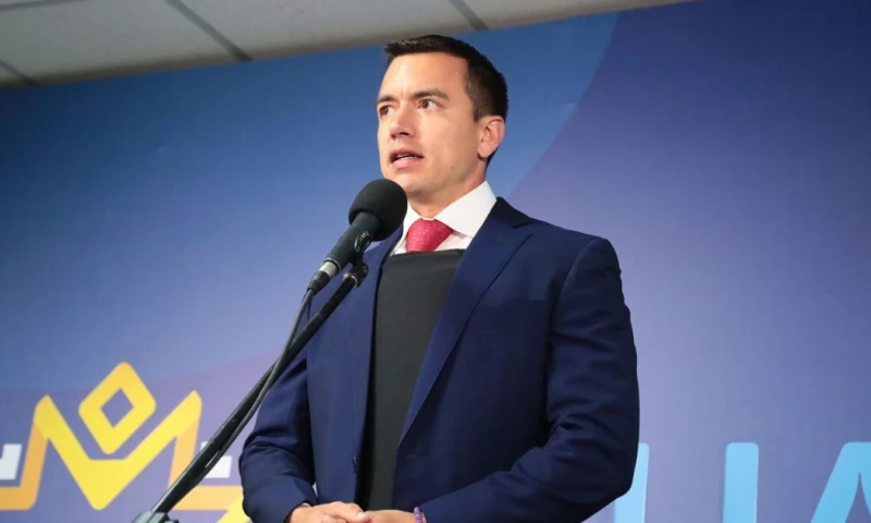 Noboa afirmó que la única alianza que tiene es "con el pueblo", con la que se mostró seguro de ganar la Presidencia/ Foto: cortesía Daniel Noboa