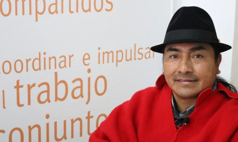 Iza es recordado por haber encabezado la marcha indígena de octubre 2019 en Quito / Foto: cortesía 