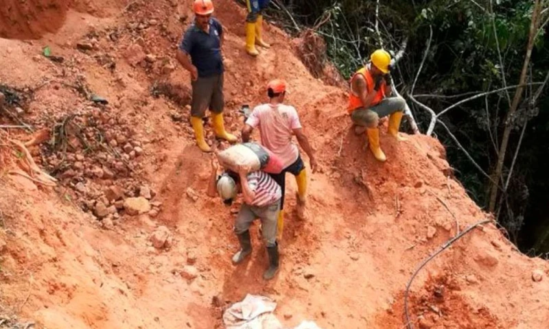 La producción aurífera ilegal genera alrededor de USD 300.000 diarios para grupos criminales / Foto: cortesía Ministerio de Minería
