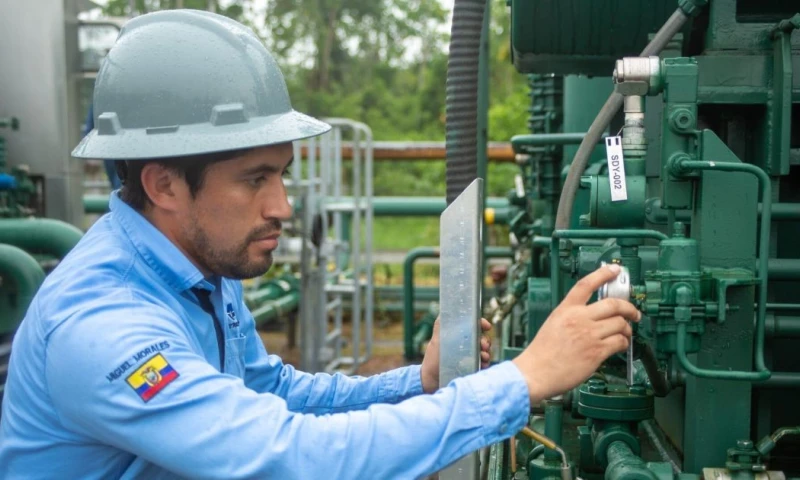 En Pucuna y Auca Sura se instalaron 2 centrales de generación eléctrica que utilizan gas / Foto: cortesía Petroecuador