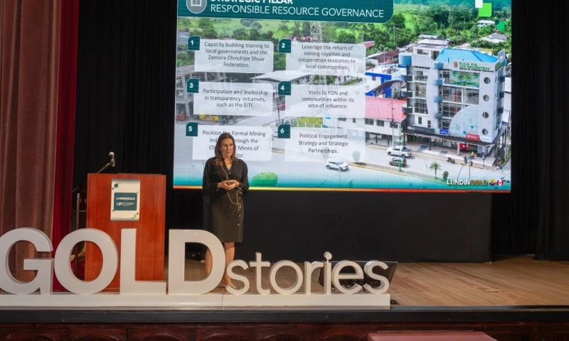 Lundin Gold informó una reducción del 40 % en el consumo de agua por persona entre 2021 y 2024 / Foto: cortesía Lundin Gold