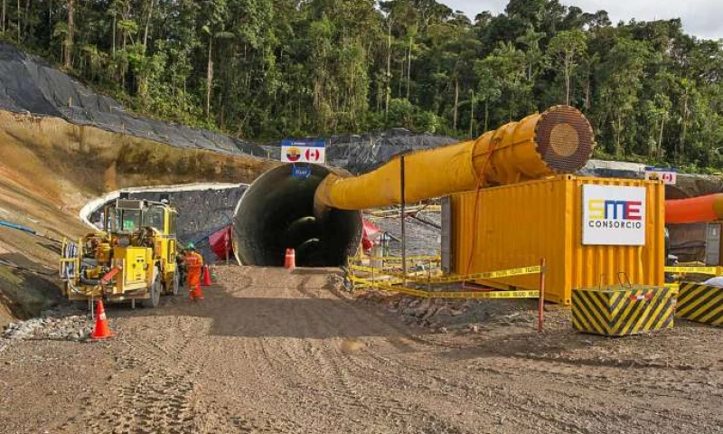 MINERÍA. El proyecto minero Fruta del Norte está ubicado en el cantón Yantzaza de la provincia de Zamora Chinchipe. Foto: La Hora