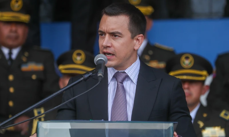 Daniel Noboa ofreció en campaña electoral una consulta por temas de seguridad / Foto: EFE