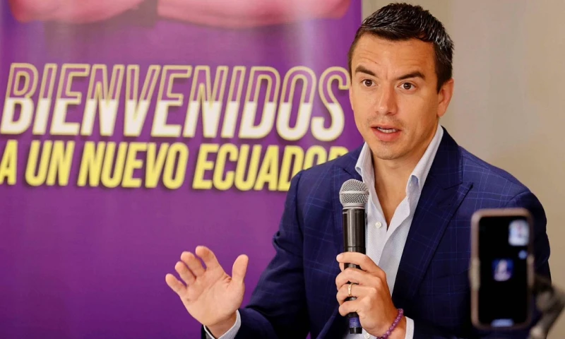 El candidato presidencial Daniel Noboa ha manifestado que el valor es $ 58/ Foto: cortesía EFE