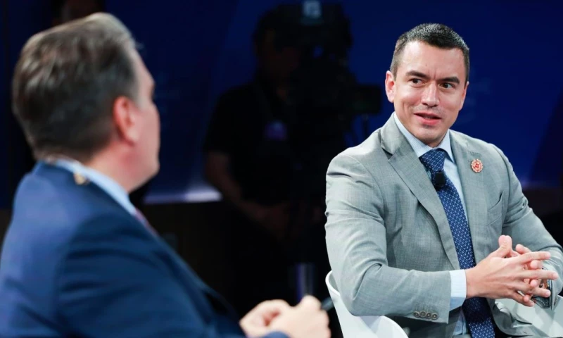 Daniel Noboa participó en el Foro Económico Mundial de Verano en Tianjin / Foto: cortesía Presidencia