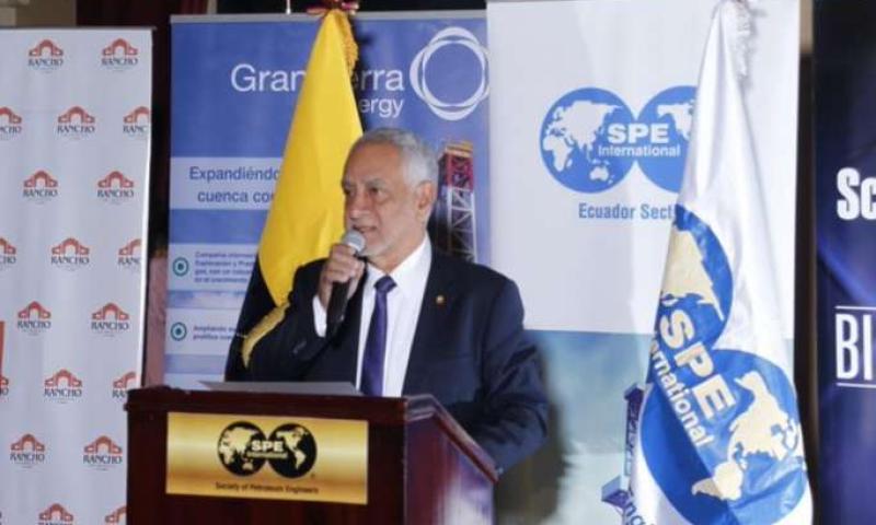 Meta. Pérez considera que se cerrará 2019 con 600.000 barriles diarios. Foto: La Hora