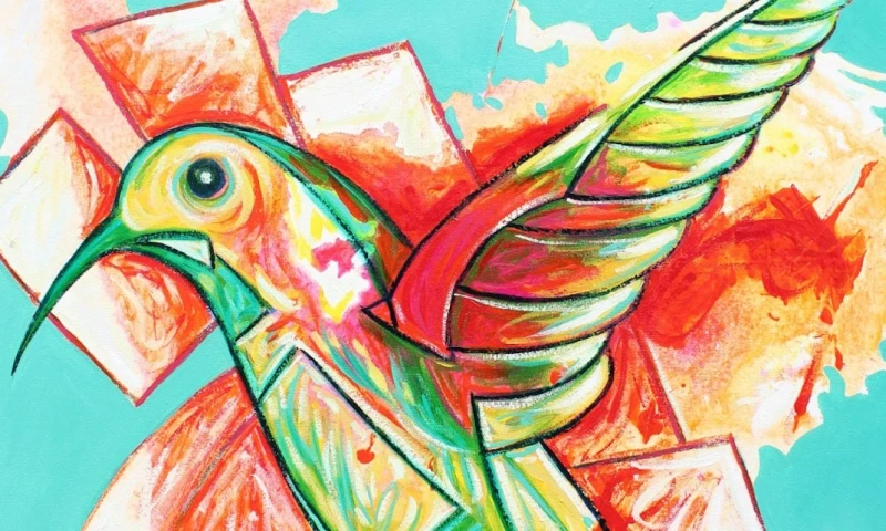 José Bastidas, candidato al Premio Nacional Eugenio Espejo, expone sus obras artísticas en el Consulado ecuatoriano en Miami, Estados Unidos / Foto: cortesía ministerio de Cultura