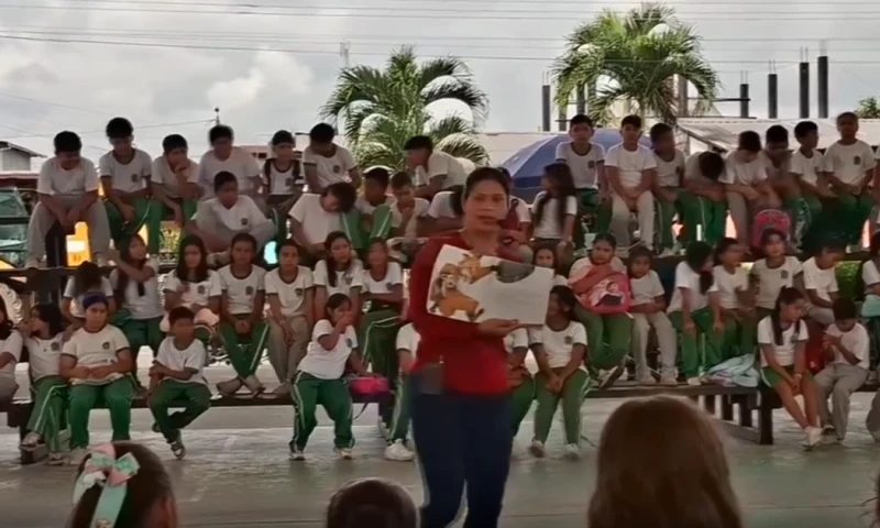 La actividad fue organizada en conjunto con el Gobierno Autónomo Descentralizado (GAD) de Sacha y el grupo cultural Girándula / Foto: Captura de pantalla