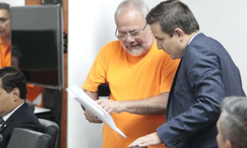 Capaya. Es trasladado de la cárcel de Latacunga para asistir a las audiencias. Foto: La Hora