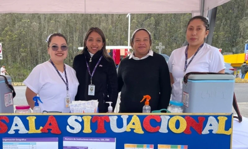 La Oficina de Vigilancia Epidemiológica se repotenció en Rumichaca / Foto: cortesía Ministerio de Salud