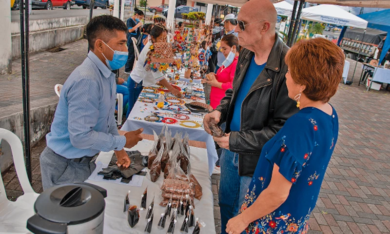 28 emprendedores de Pastaza participaron en la Feria del Encuentro / Foto: cortesía MIES