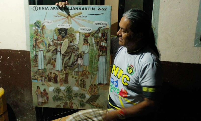 Julio Tiwiran y Germán Nantipia, son líderes y médicos de sus comunidades, en la provincia de Morona Santiago. Foto: El Tiempo