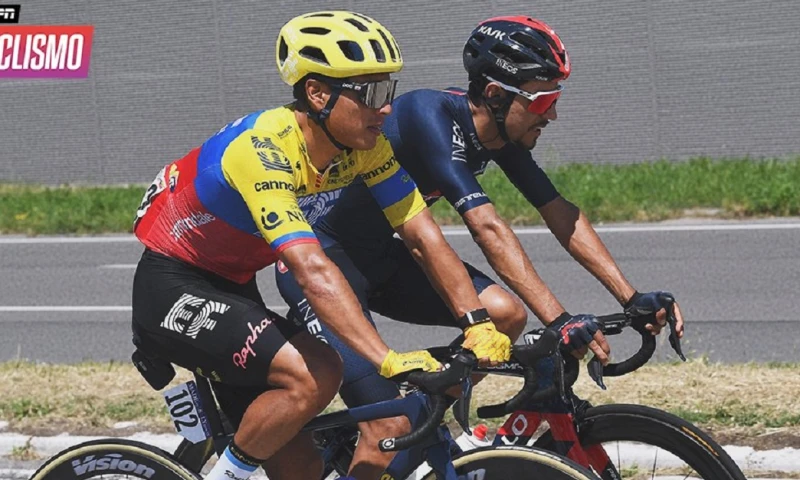 Jonathan Caicedo se retiró del Giro de Italia tras una caída / Foto: ESPN ciclismo