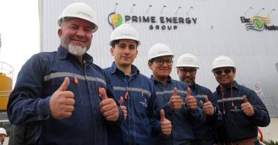 El presidente Daniel Noboa recorrió las instalaciones de la planta./ Foto: cortesía Presidencia