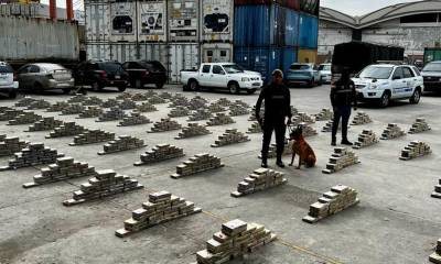 La Policía ejecutó la operación antidrogas "Navidad" en uno de los puertos marítimos de Guayaquil (suroeste) / Foto: cortesía Policía Nacional