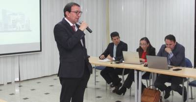 El viceministro de Minas, Javier Subía, se reunió con representantes mineros / Foto: cortesía Ministerio de Energía y Minas