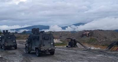 El 36 % del total de áreas afectadas se encuentra dentro de zonas protegidas y territorios indígenas / Foto: cortesía Ejército Ecuatoriano