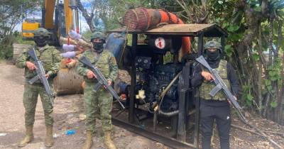 El Ejército ha aumentado sus operativos contra la minería ilegal en la Amazonía / Foto: cortesía Ejército