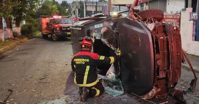 Los choques y los siniestros viales son la segunda causa de muerte para niñas y niños en este país / Foto: cortesía Bomberos Quito