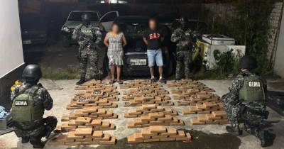 La droga tenía como presunto destino el tráfico internacional / Foto: cortesía Policía Nacional